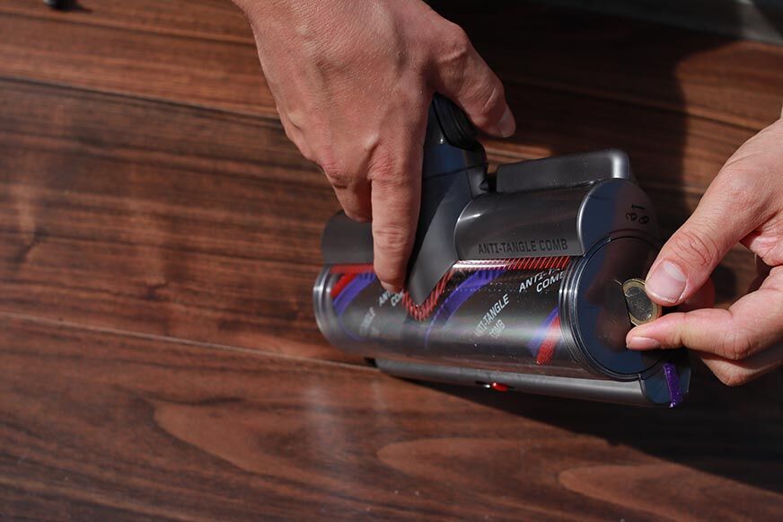 Seitenfach der Bodendüse